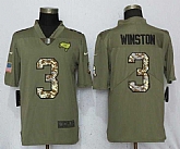 Nike Buccaneers 3 Jameis Winston Olive Camo Salute To Service Limited Jersey,baseball caps,new era cap wholesale,wholesale hats